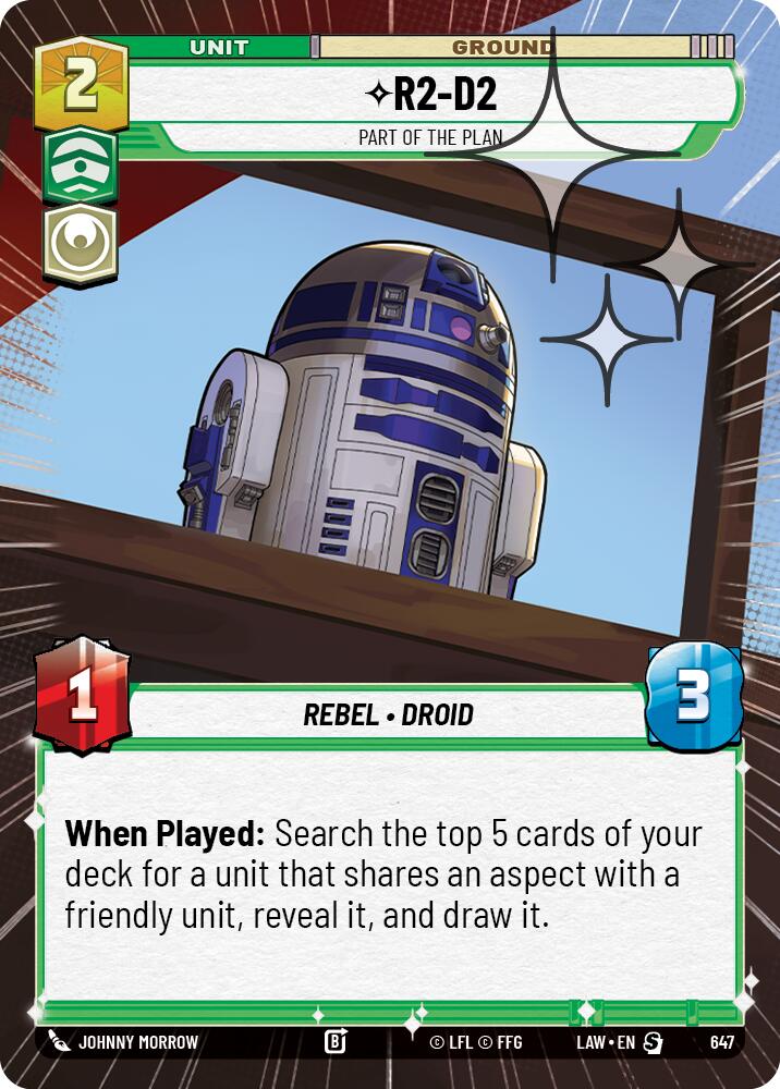 R2-D2 - Part of the Plan (647) (Hyperspace Foil) (647) [A Lawless Time] | Shuffle n Cut Hobbies & Games