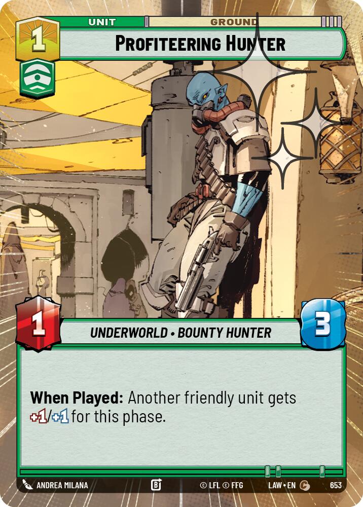 Profiteering Hunter (653) (Hyperspace Foil) (653) [A Lawless Time] | Shuffle n Cut Hobbies & Games