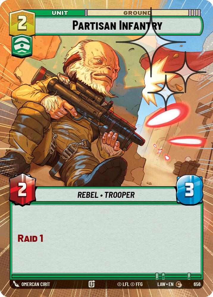 Partisan Infantry (656) (Hyperspace Foil) (656) [A Lawless Time] | Shuffle n Cut Hobbies & Games