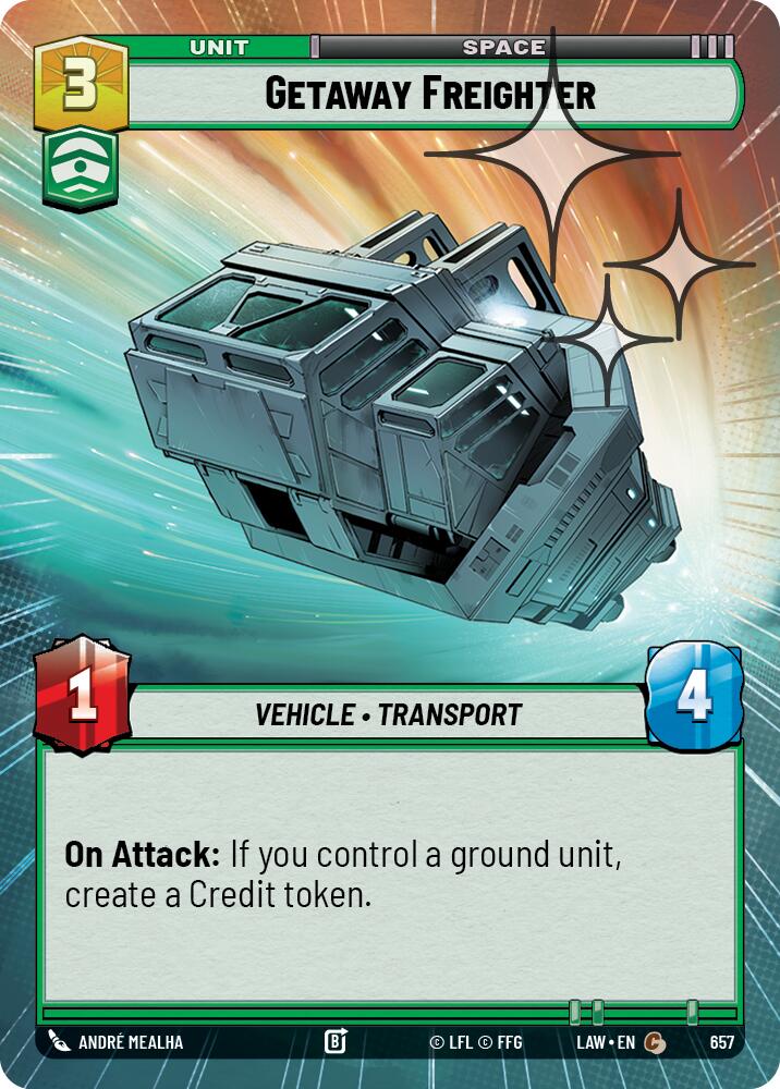 Getaway Freighter (657) (Hyperspace Foil) (657) [A Lawless Time] | Shuffle n Cut Hobbies & Games