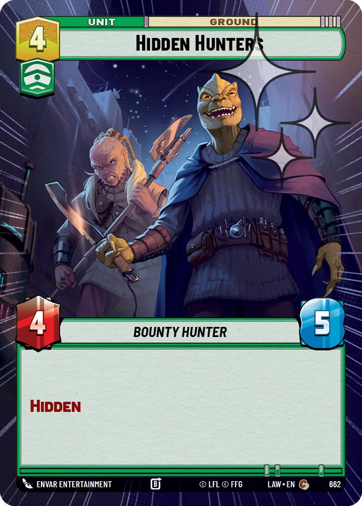 Hidden Hunters (662) (Hyperspace Foil) (662) [A Lawless Time] | Shuffle n Cut Hobbies & Games