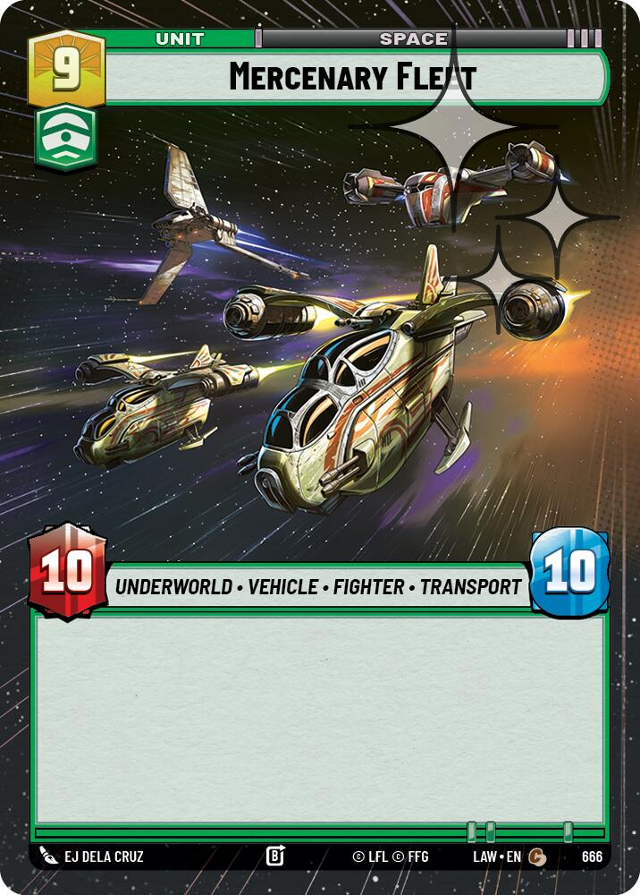 Mercenary Fleet (666) (Hyperspace Foil) (666) [A Lawless Time] | Shuffle n Cut Hobbies & Games