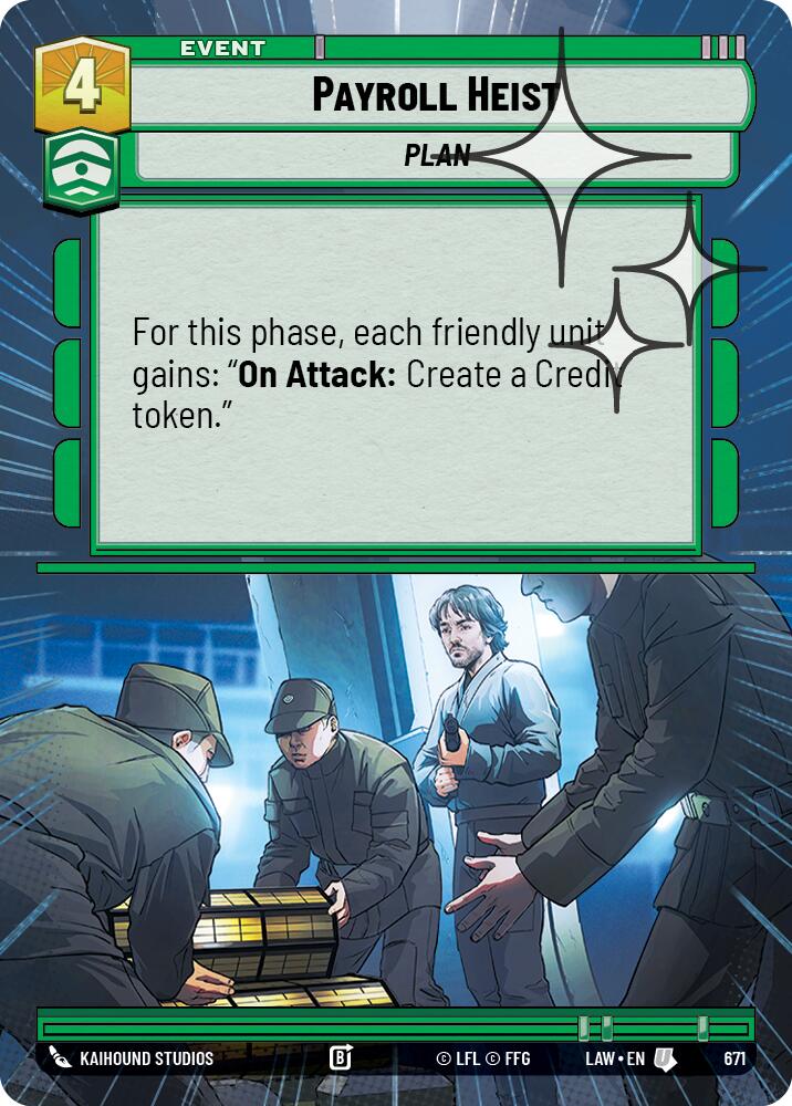 Payroll Heist (671) (Hyperspace Foil) (671) [A Lawless Time] | Shuffle n Cut Hobbies & Games