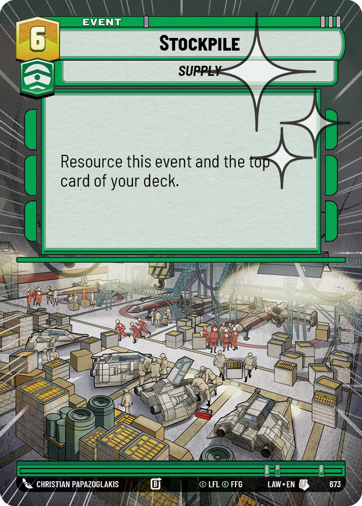 Stockpile (673) (Hyperspace Foil) (673) [A Lawless Time] | Shuffle n Cut Hobbies & Games