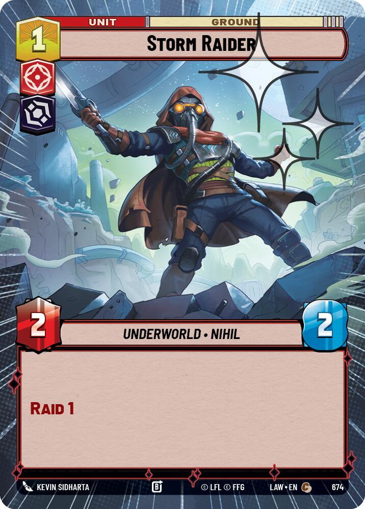 Storm Raider (674) (Hyperspace Foil) (674) [A Lawless Time] | Shuffle n Cut Hobbies & Games