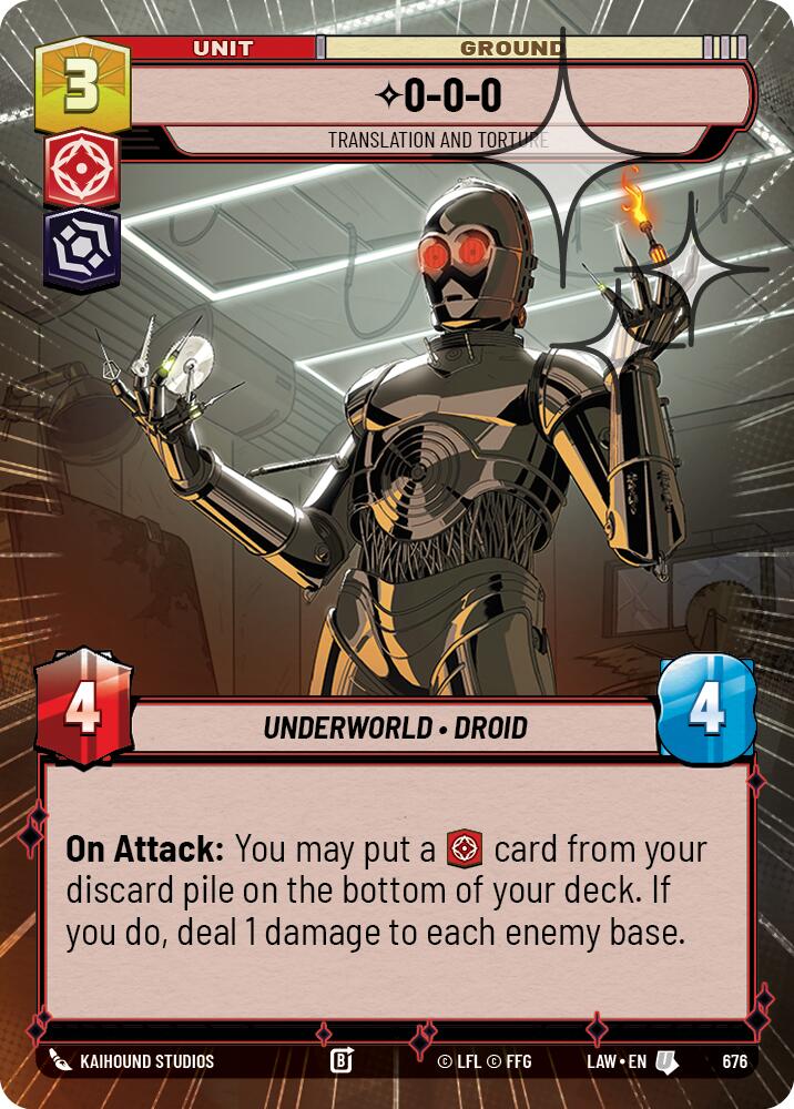 0-0-0 - Translation and Torture (676) (Hyperspace Foil) (676) [A Lawless Time] | Shuffle n Cut Hobbies & Games
