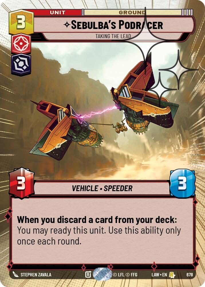Sebulba's Podracer - Taking the Lead (678) (Hyperspace Foil) (678) [A Lawless Time] | Shuffle n Cut Hobbies & Games
