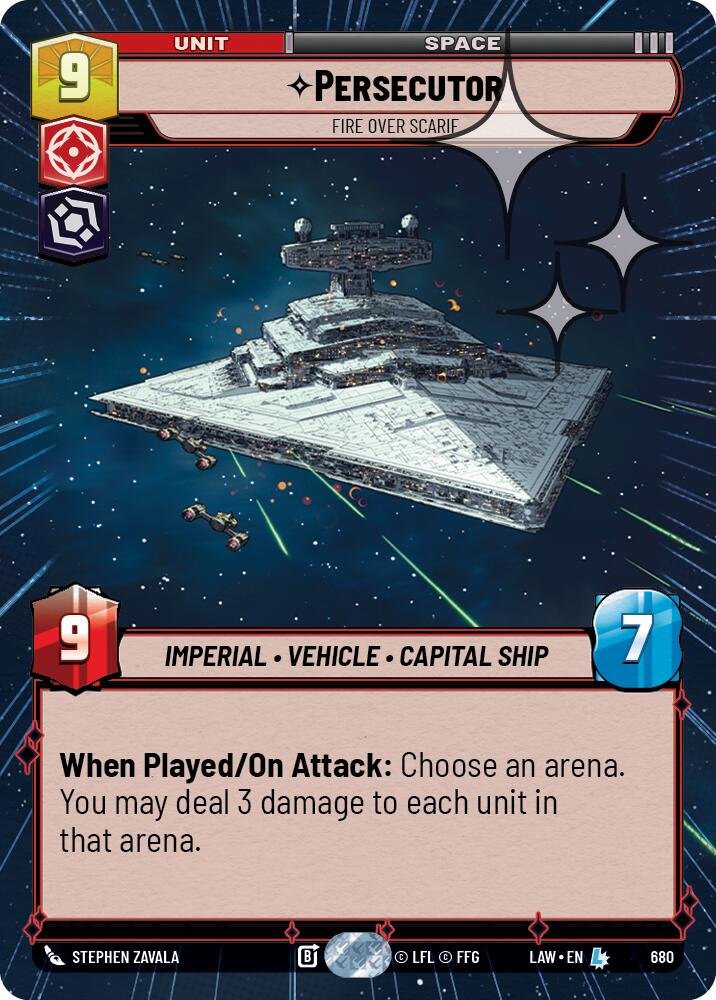 Persecutor - Fire Over Scarif (680) (Hyperspace Foil) (680) [A Lawless Time] | Shuffle n Cut Hobbies & Games