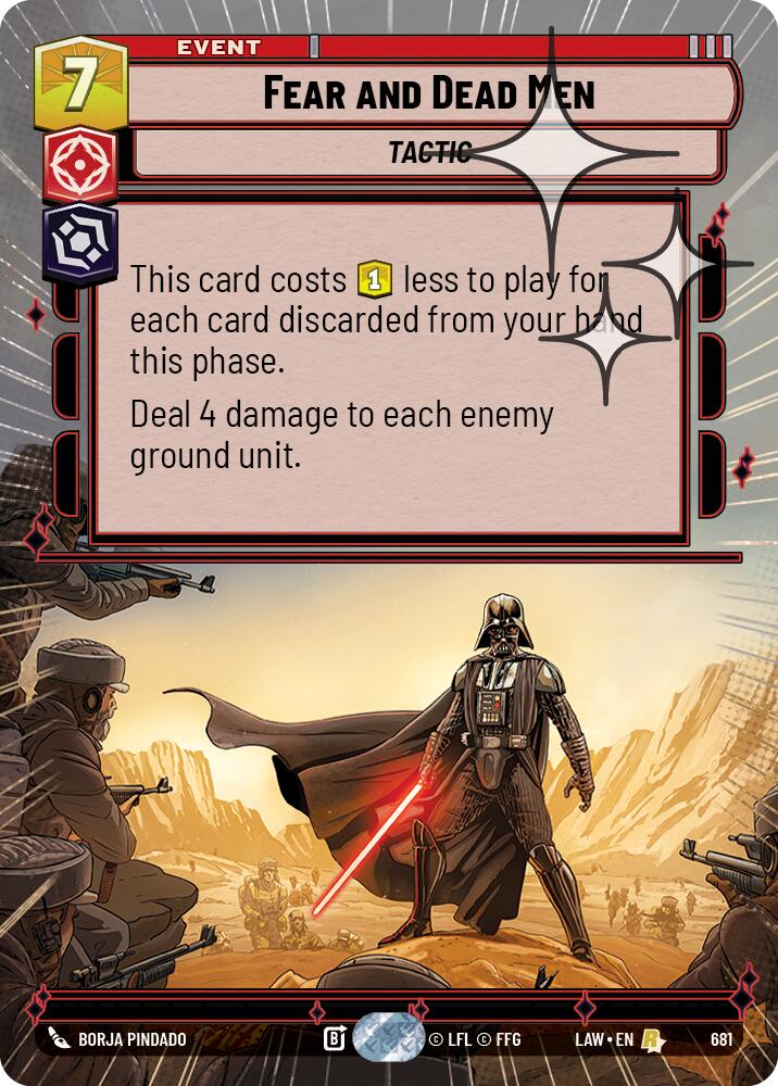 Fear and Dead Men (681) (Hyperspace Foil) (681) [A Lawless Time] | Shuffle n Cut Hobbies & Games