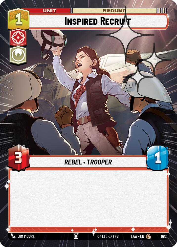 Inspired Recruit (682) (Hyperspace Foil) (682) [A Lawless Time] | Shuffle n Cut Hobbies & Games