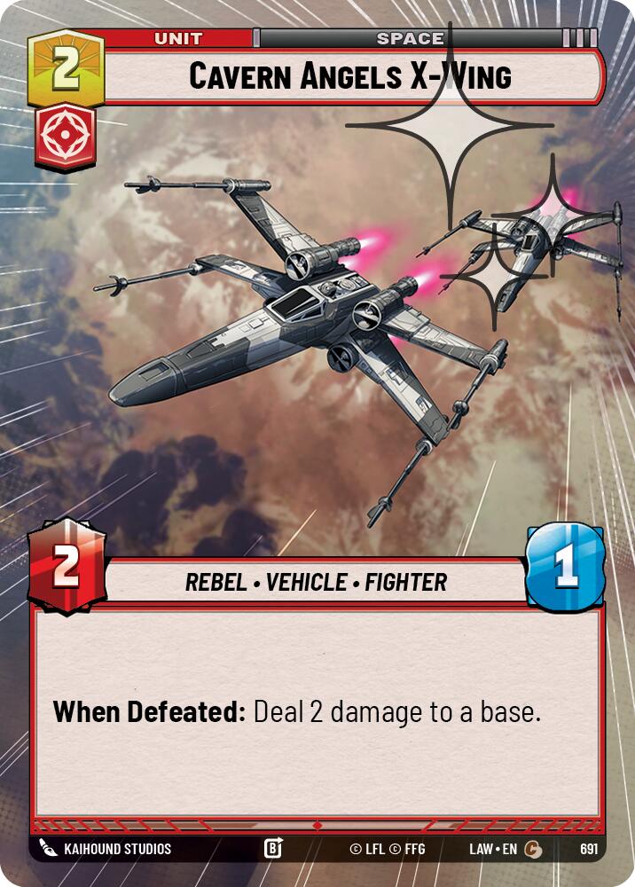 Cavern Angels X-Wing (691) (Hyperspace Foil) (691) [A Lawless Time] | Shuffle n Cut Hobbies & Games