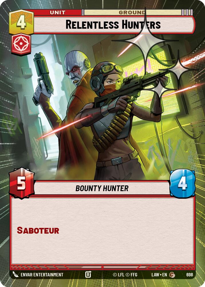 Relentless Hunters (698) (Hyperspace Foil) (698) [A Lawless Time] | Shuffle n Cut Hobbies & Games