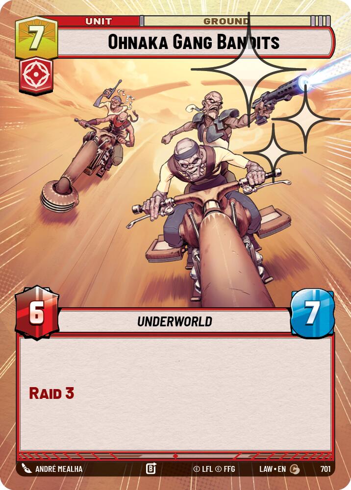 Ohnaka Gang Bandits (701) (Hyperspace Foil) (701) [A Lawless Time] | Shuffle n Cut Hobbies & Games