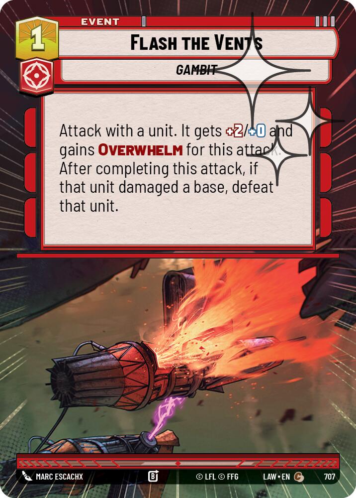 Flash the Vents (707) (Hyperspace Foil) (707) [A Lawless Time] | Shuffle n Cut Hobbies & Games