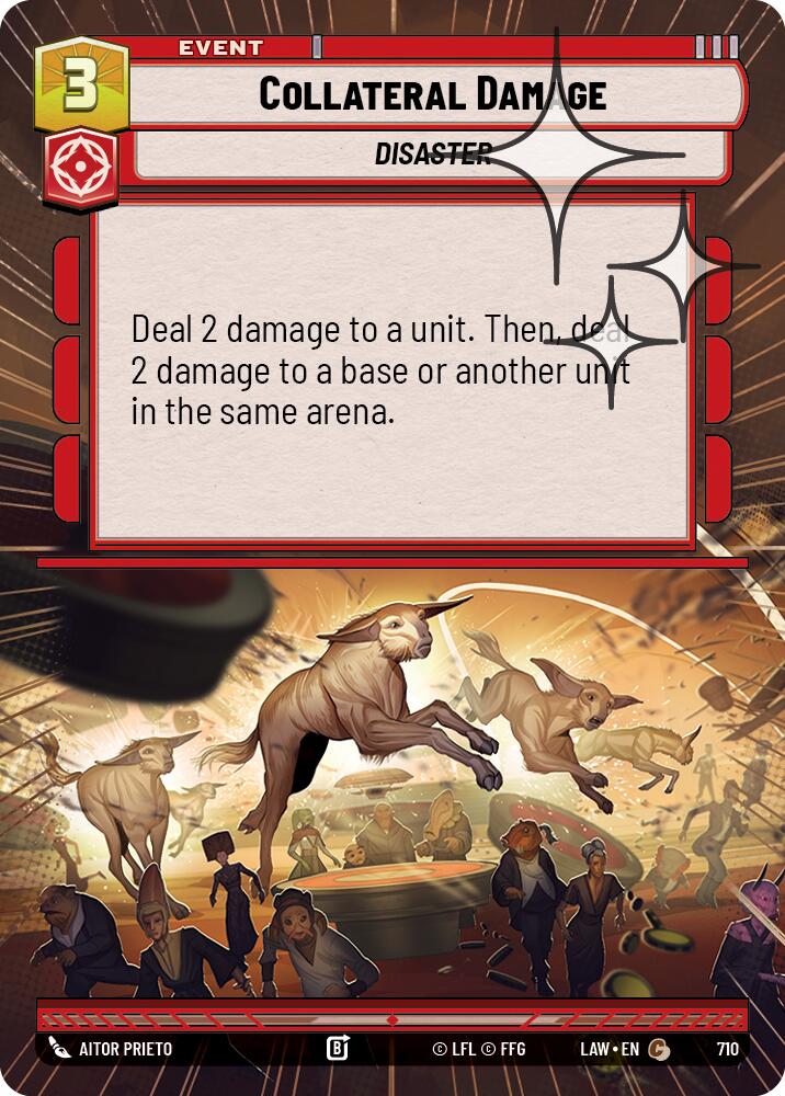 Collateral Damage (710) (Hyperspace Foil) (710) [A Lawless Time] | Shuffle n Cut Hobbies & Games