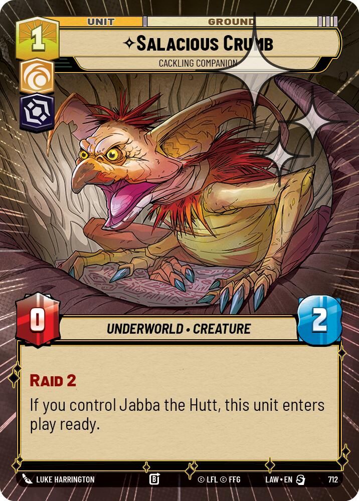 Salacious Crumb - Cackling Companion (712) (Hyperspace Foil) (712) [A Lawless Time] | Shuffle n Cut Hobbies & Games