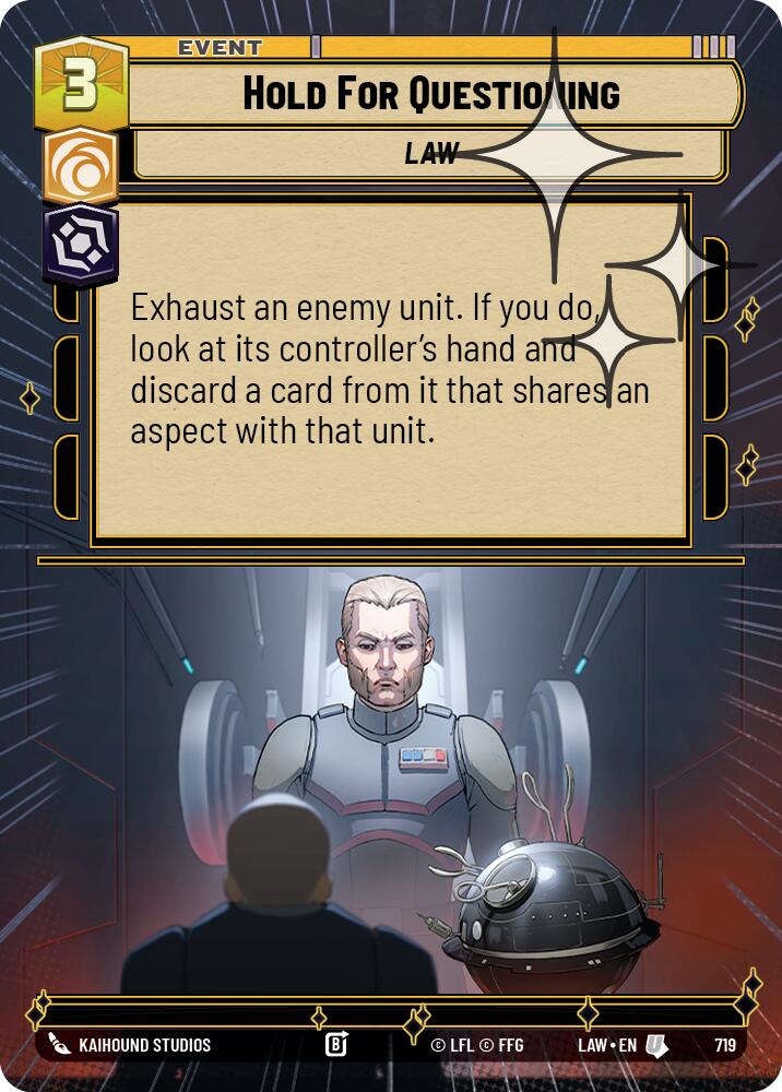 Hold for Questioning (719) (Hyperspace Foil) (719) [A Lawless Time] | Shuffle n Cut Hobbies & Games