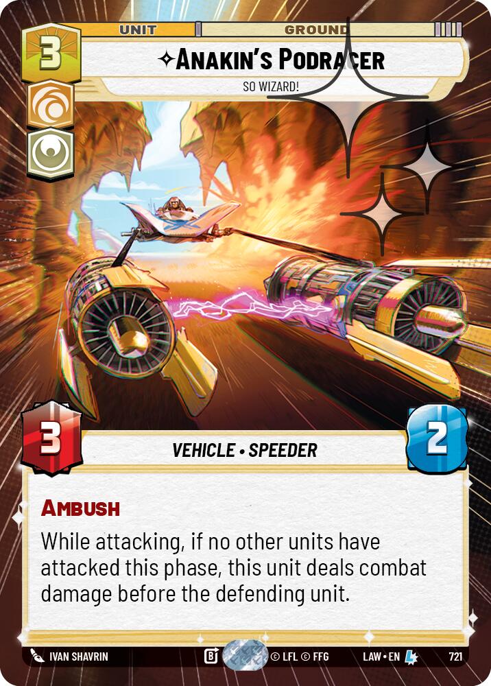 Anakin's Podracer - So Wizard! (721) (Hyperspace Foil) (721) [A Lawless Time] | Shuffle n Cut Hobbies & Games