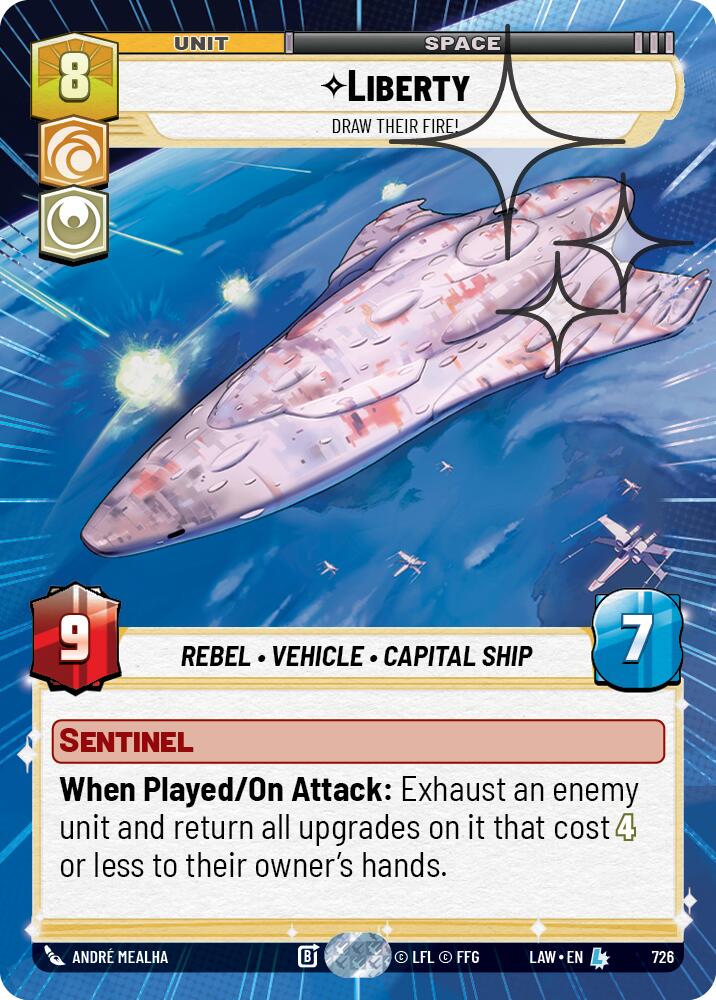 Liberty - Draw Their Fire! (726) (Hyperspace Foil) (726) [A Lawless Time] | Shuffle n Cut Hobbies & Games