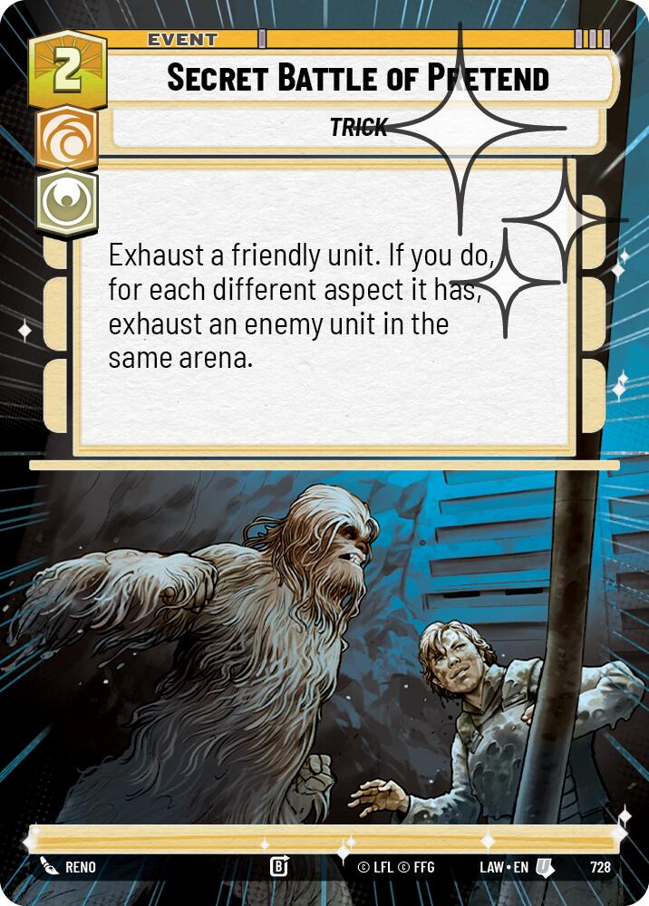 Secret Battle of Pretend (728) (Hyperspace Foil) (728) [A Lawless Time] | Shuffle n Cut Hobbies & Games