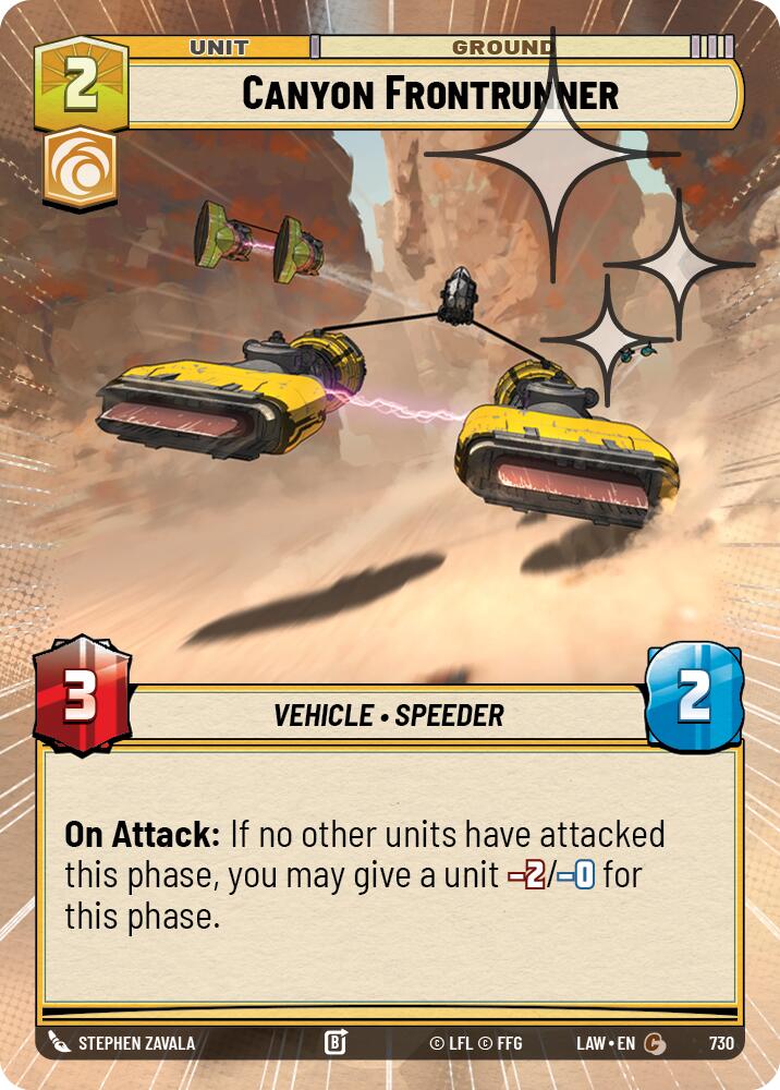 Canyon Frontrunner (730) (Hyperspace Foil) (730) [A Lawless Time] | Shuffle n Cut Hobbies & Games