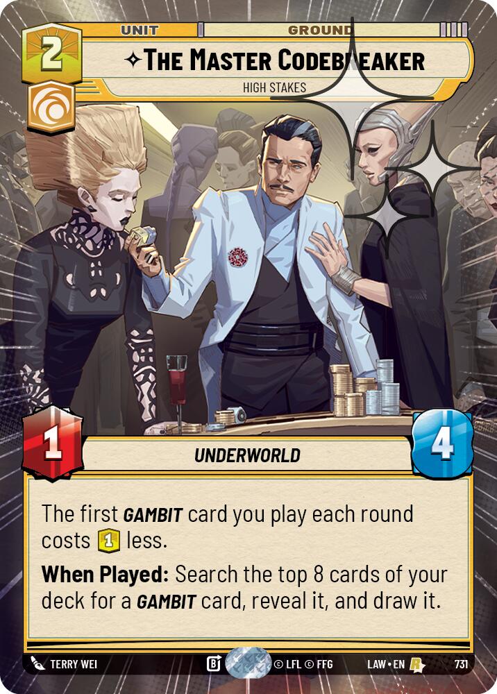 The Master Codebreaker - High Stakes (731) (Hyperspace Foil) (731) [A Lawless Time] | Shuffle n Cut Hobbies & Games