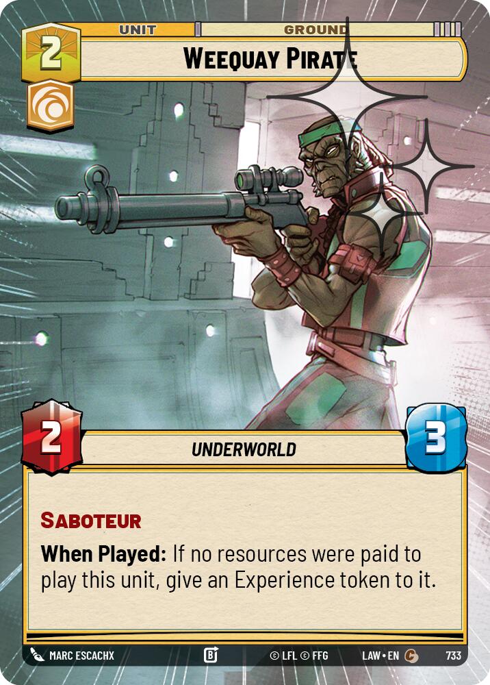 Weequay Pirate (733) (Hyperspace Foil) (733) [A Lawless Time] | Shuffle n Cut Hobbies & Games