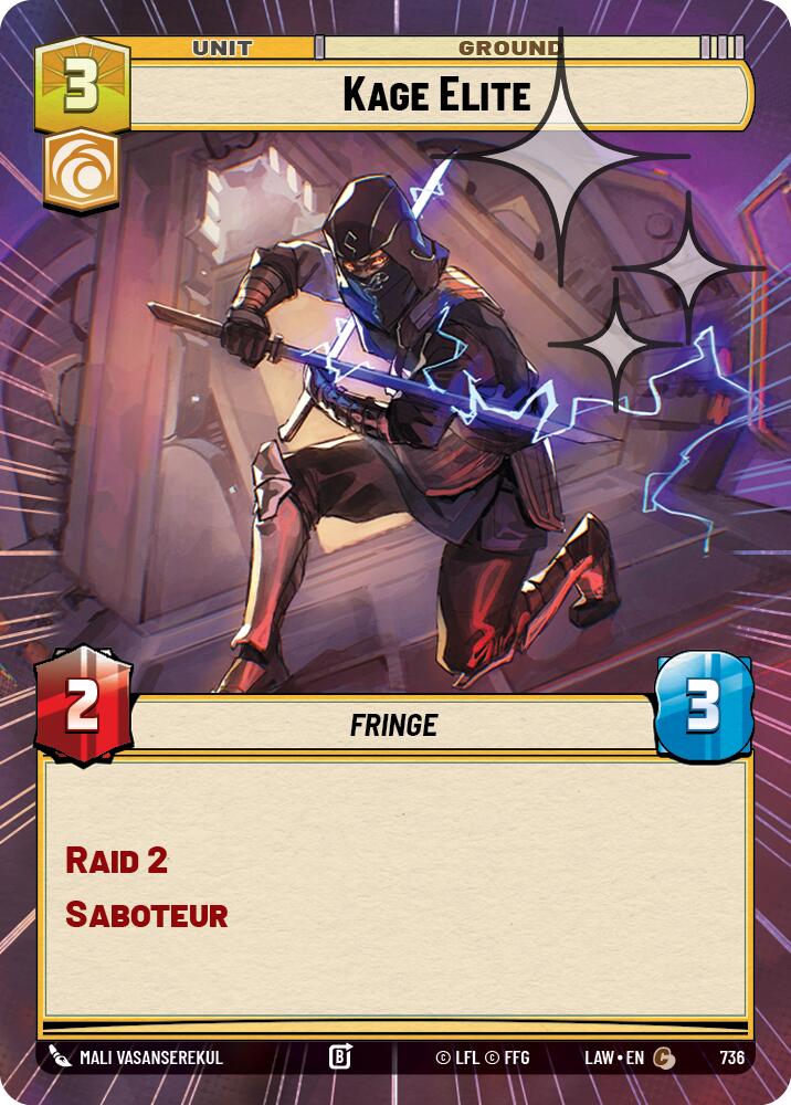 Kage Elite (736) (Hyperspace Foil) (736) [A Lawless Time] | Shuffle n Cut Hobbies & Games