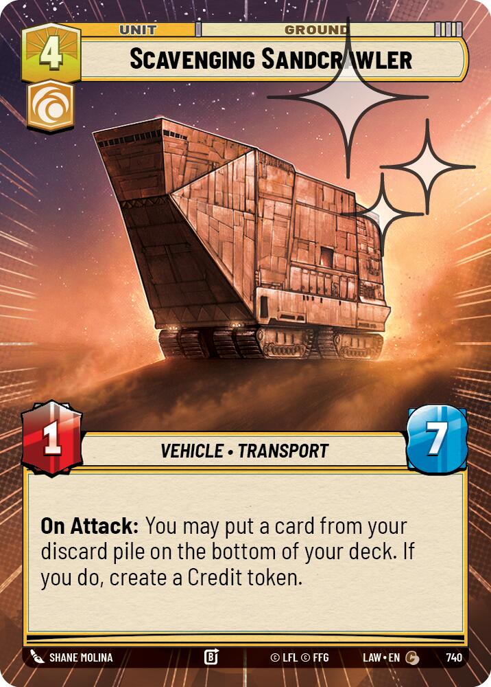 Scavenging Sandcrawler (740) (Hyperspace Foil) (740) [A Lawless Time] | Shuffle n Cut Hobbies & Games