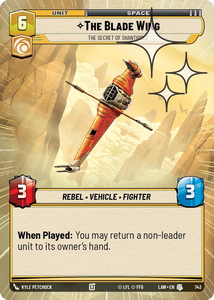 The Blade Wing - The Secret of Shantipole (743) (Hyperspace Foil) (743) [A Lawless Time] | Shuffle n Cut Hobbies & Games