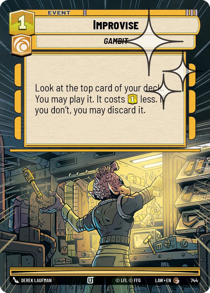 Improvise (744) (Hyperspace Foil) (744) [A Lawless Time] | Shuffle n Cut Hobbies & Games