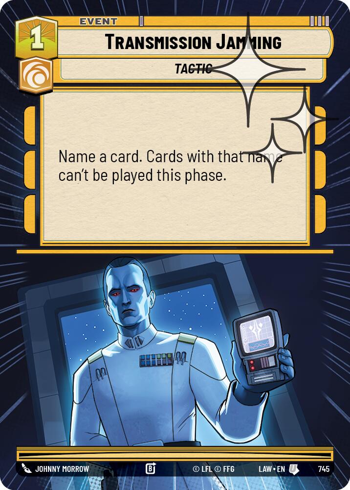 Transmission Jamming (745) (Hyperspace Foil) (745) [A Lawless Time] | Shuffle n Cut Hobbies & Games