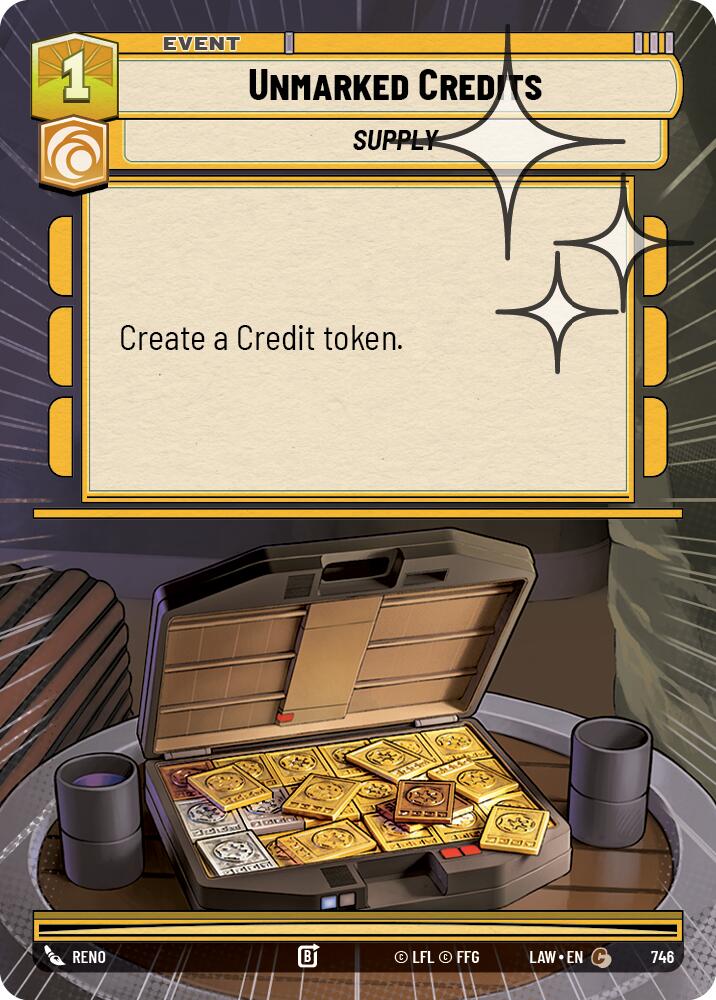 Unmarked Credits (746) (Hyperspace Foil) (746) [A Lawless Time] | Shuffle n Cut Hobbies & Games