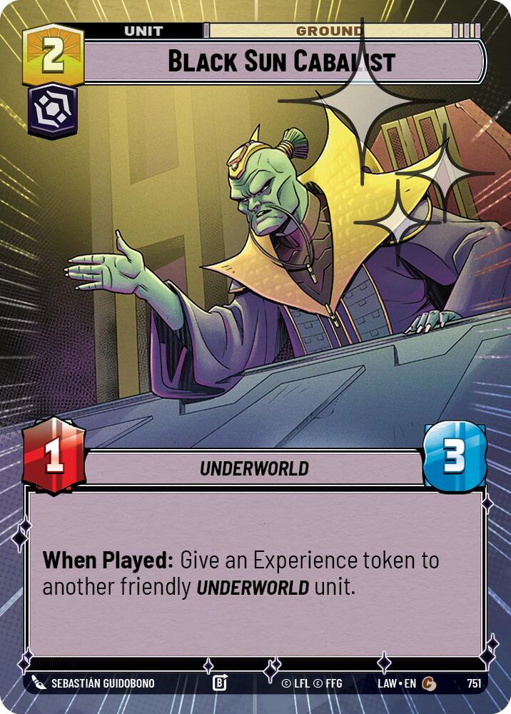 Black Sun Cabalist (751) (Hyperspace Foil) (751) [A Lawless Time] | Shuffle n Cut Hobbies & Games