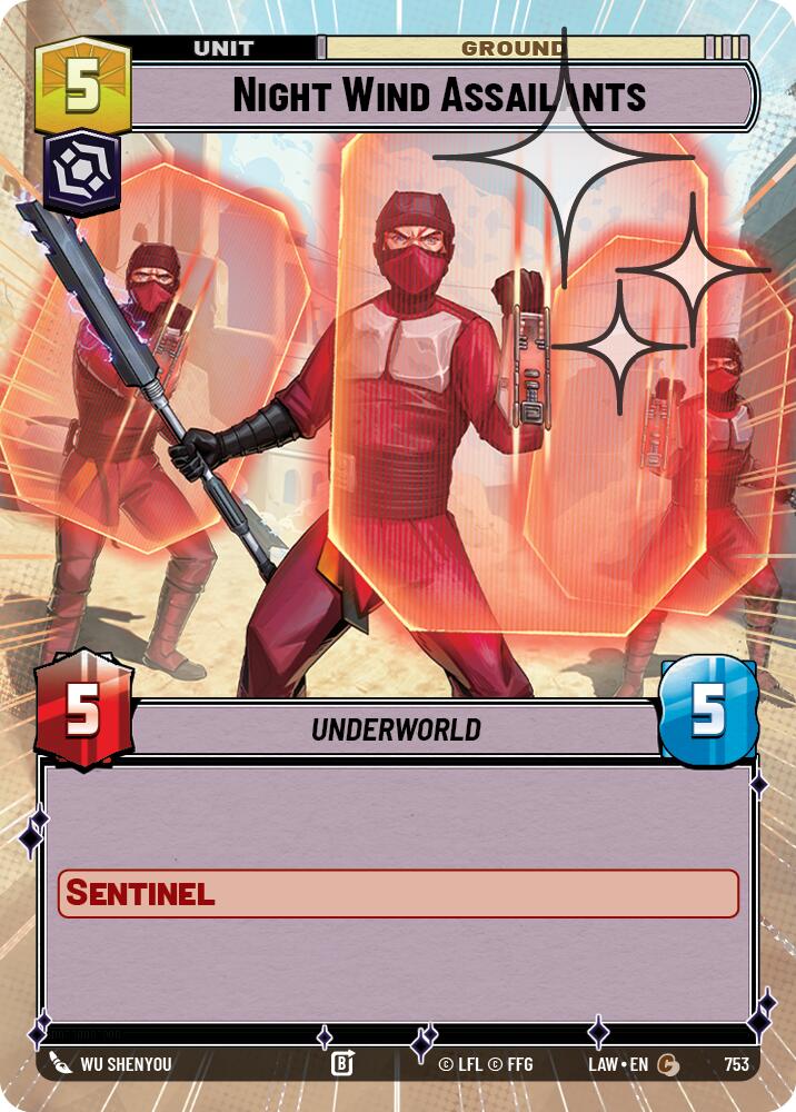 Night Wind Assailants (753) (Hyperspace Foil) (753) [A Lawless Time] | Shuffle n Cut Hobbies & Games