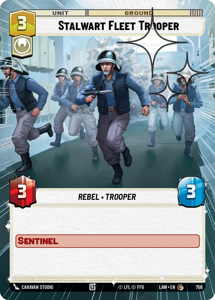 Stalwart Fleet Trooper (756) (Hyperspace Foil) (756) [A Lawless Time] | Shuffle n Cut Hobbies & Games