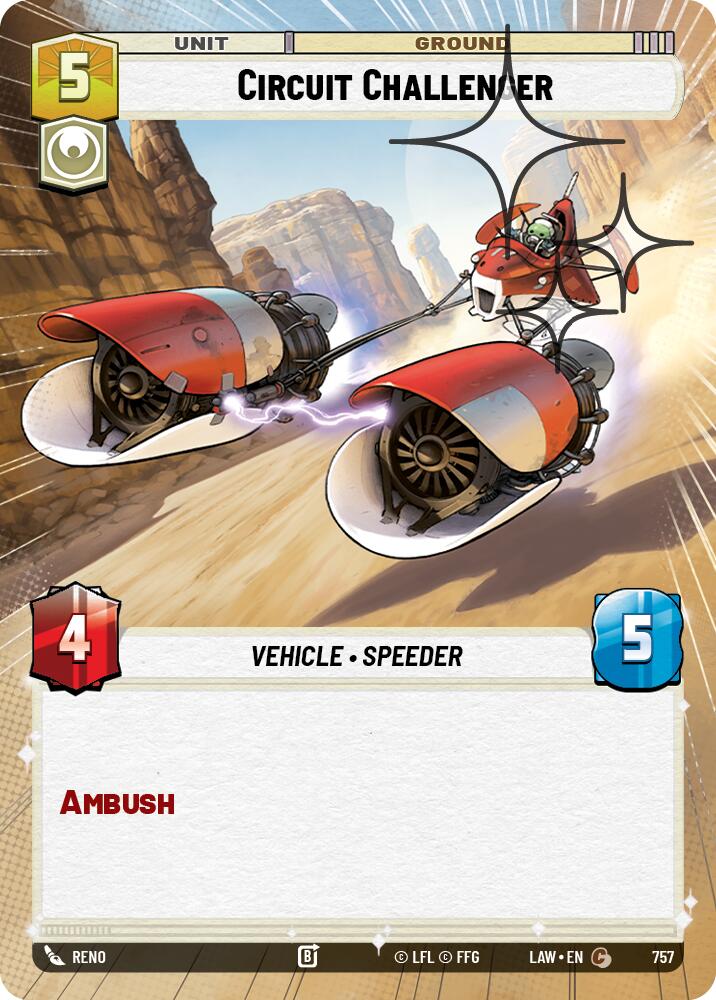 Circuit Challenger (757) (Hyperspace Foil) (757) [A Lawless Time] | Shuffle n Cut Hobbies & Games