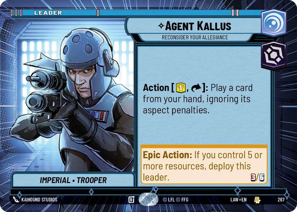 Agent Kallus - Reconsider Your Allegiance (Hyperspace) (267) (267) [A Lawless Time] | Shuffle n Cut Hobbies & Games
