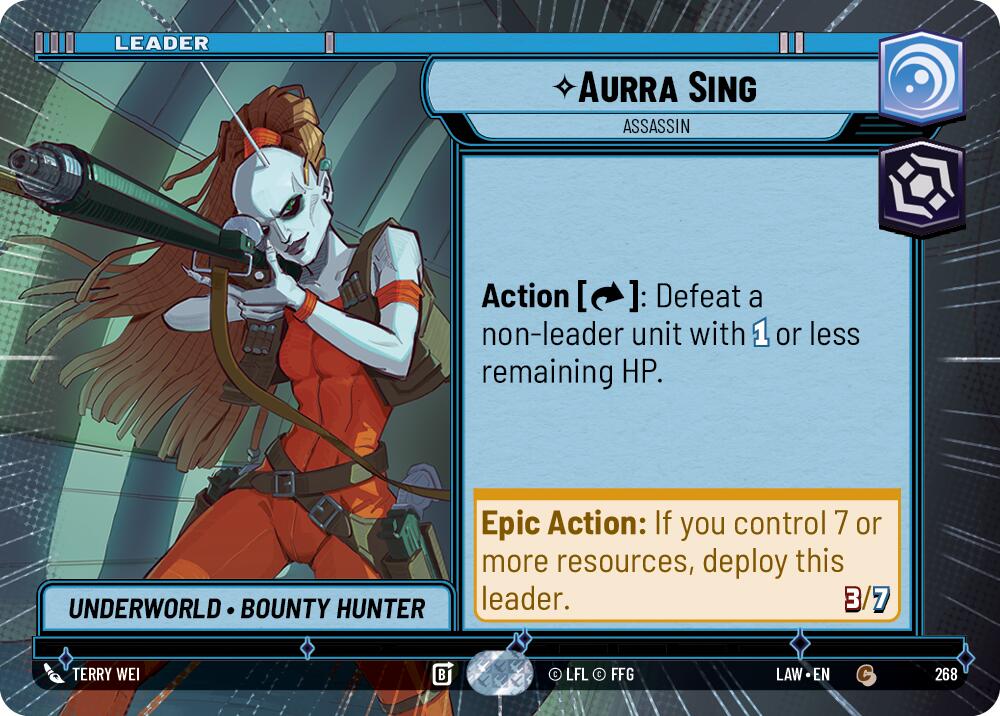 Aurra Sing - Assassin (Hyperspace) (268) (268) [A Lawless Time] | Shuffle n Cut Hobbies & Games