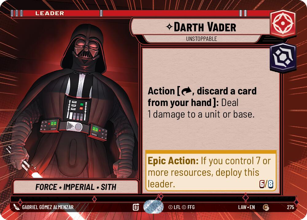 Darth Vader - Unstoppable (Hyperspace) (275) (275) [A Lawless Time] | Shuffle n Cut Hobbies & Games