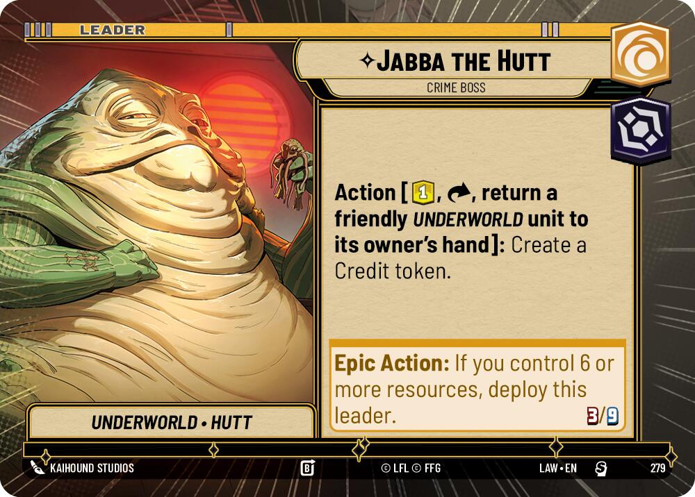 Jabba the Hutt - Crime Boss (Hyperspace) (279) (279) [A Lawless Time] | Shuffle n Cut Hobbies & Games