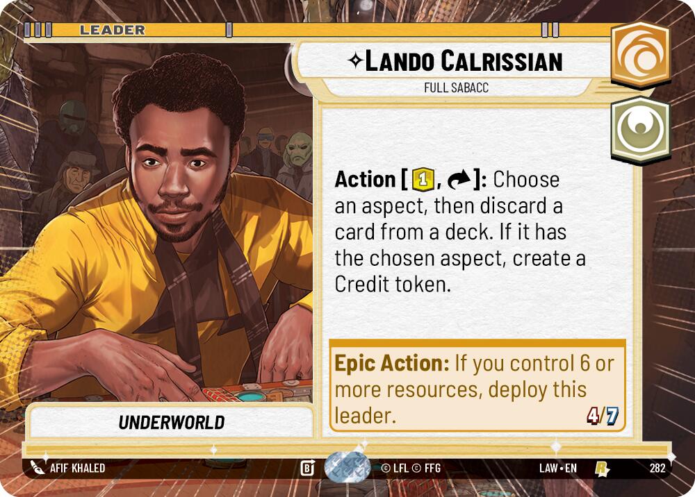 Lando Calrissian - Full Sabacc (Hyperspace) (282) (282) [A Lawless Time] | Shuffle n Cut Hobbies & Games