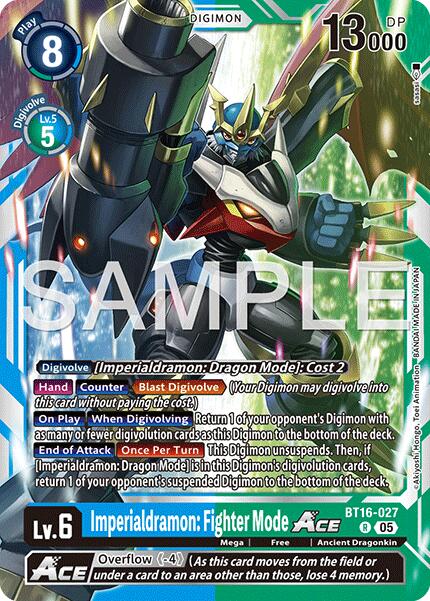 Imperialdramon: Fighter Mode ACE [BT16-027] (Reprint) [Advanced Booster Digimon Generation] | Shuffle n Cut Hobbies & Games