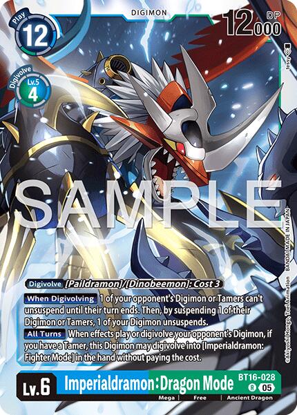 Imperialdramon: Dragon Mode [BT16-028] (Reprint) [Advanced Booster Digimon Generation] | Shuffle n Cut Hobbies & Games