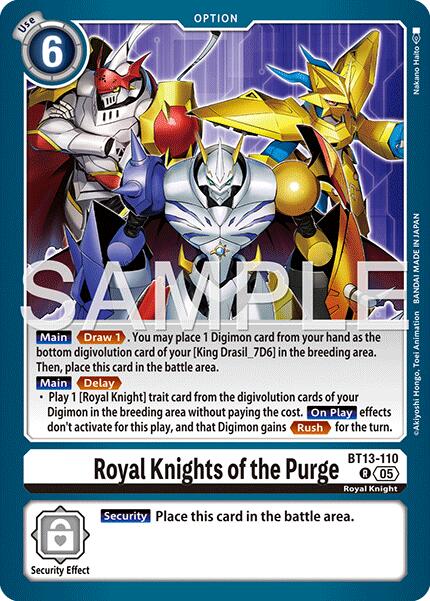 Royal Knights of the Purge [BT13-110] (Reprint) [Advanced Booster Digimon Generation] | Shuffle n Cut Hobbies & Games