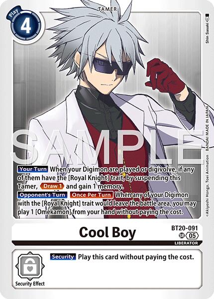 Cool Boy [BT20-091] (Reprint) [Advanced Booster Digimon Generation] | Shuffle n Cut Hobbies & Games