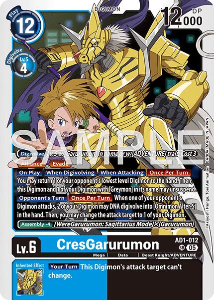 CresGarurumon [AD1-012] [Advanced Booster Digimon Generation] | Shuffle n Cut Hobbies & Games