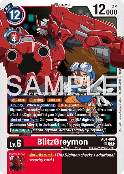 BlitzGreymon [AD1-009] [Advanced Booster Digimon Generation] | Shuffle n Cut Hobbies & Games