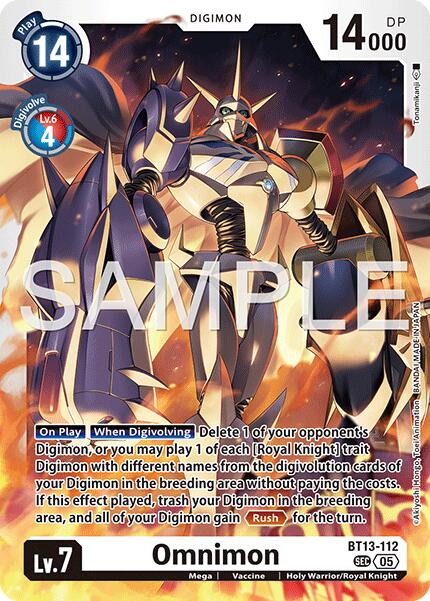 Omnimon [BT13-112] (Reprint) [Advanced Booster Digimon Generation] | Shuffle n Cut Hobbies & Games