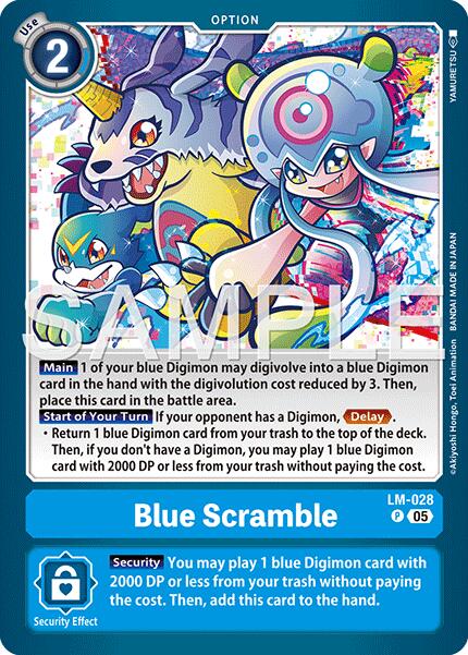 Blue Scramble [LM-028] (Reprint) [Advanced Booster Digimon Generation] | Shuffle n Cut Hobbies & Games